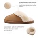 thumbnail image 4 of Pantuflas para hombre y mujer, pantuflas cálidas de piel sintética para invierno, pantuflas suaves y planas de felpa, antideslizantes para exteriores/interiores, con super Fokelyi LL-0807-1, 4 of 6