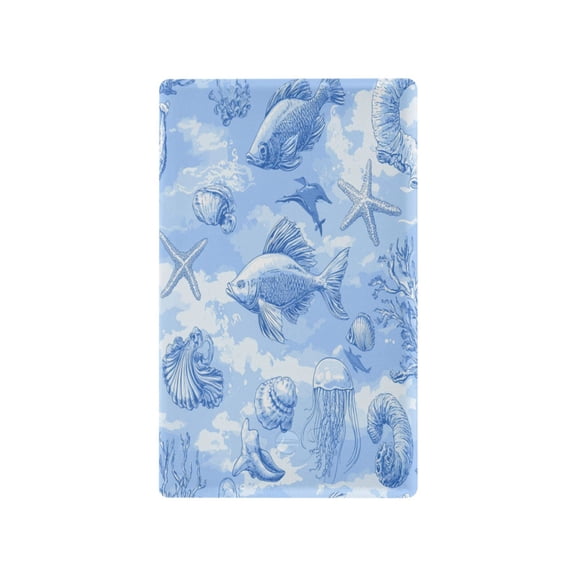 Blue Marine Life Light Switch Cover Switch Plate Outlet Cover Plug Cover for Electrical Outlet