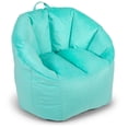 thumbnail image 3 of Big Joe Milano Bean Bag Chair for Kids, Teens, Adults, Mint Plush, Ultra-Soft Polyester, Lightweight Seat for Reading Nook and Gaming, 2.5 foot Refillable, 3 of 11