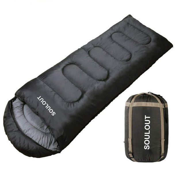Saco de dormir tipo sobre impermeable portátil para adultos y niños, para 3-4 estaciones, para viajar, acampar y hacer senderismo