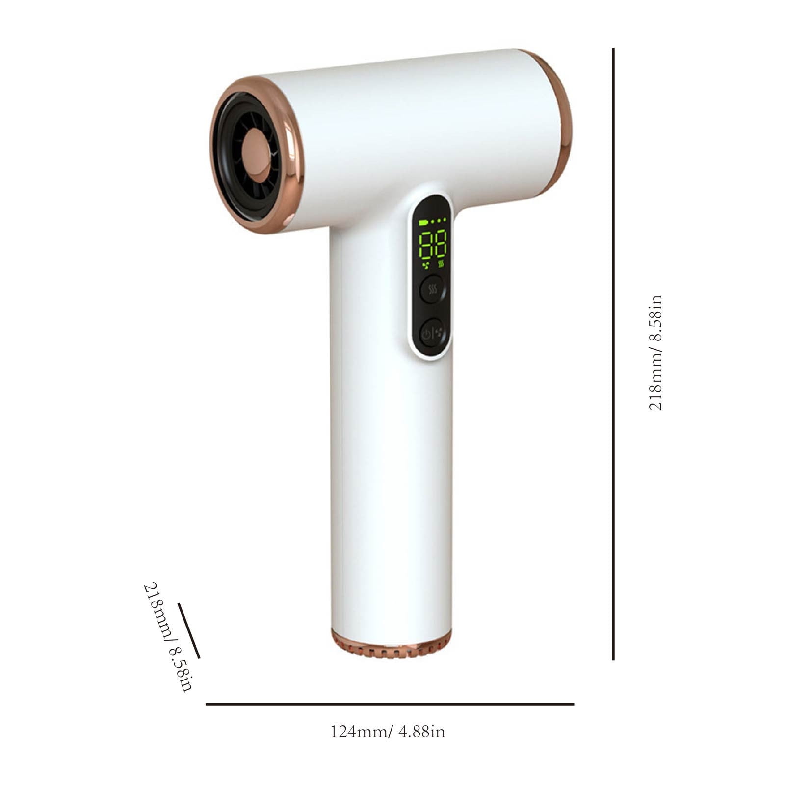 YATLTE Cordless Hair Dryer Gift Set, Portable Rechargeable Wireless Blow Dryer, USB Rechargeable Hair Dryer, Nozzle and Diffuser Attachments, suitbale for All Hair Types