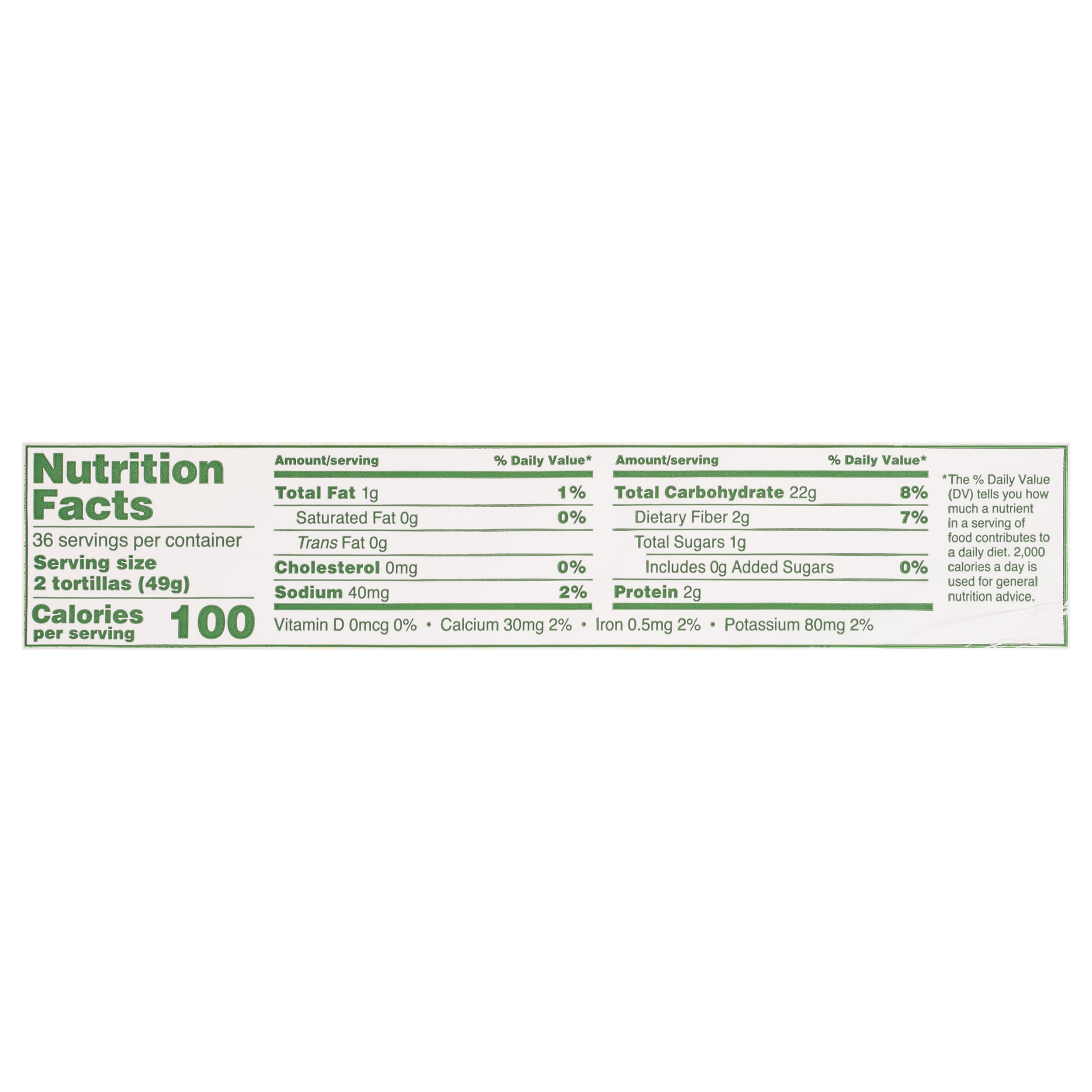 Don Pancho Thick White Corn Tortilla 5.25", 61.92 oz, 72 Count