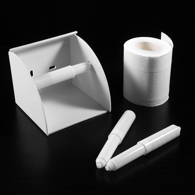 BESTYASH 10Pcs Toilet Paper Replacement Rollers White Plastic Fit Most Bathroom Holders