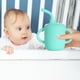 thumbnail image 3 of Vaso de silicona de grado alimenticio con pajita y asas para bebés | Vaso de entrenamiento antiderrames y a prueba de fugas para bebés y niños pequeños | Apto para microondas y lavavajillas, 3 of 5