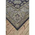 thumbnail image 5 of 2' X 3' Blue Gray And Taupe Wool Floral Tufted Handmade Stain Resistant Area Rug, 5 of 5