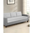 thumbnail image 2 of Pure Light Grey Couch Cushion Covers Stretch, Washable Sofa Seat Covers Individual Seat Cushion Sofa Slipcovers Simple Solid Color Couch Cover Furniture Protector S-1PCS, 2 of 7
