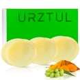 thumbnail image 1 of URZTUL 3 barras de jabón de cúrcuma y aceite de neem, jabón corporal calmante e hidratante con exfoliación suave, desodorante orgánico con olor corporal, limpiador para lavado corporal y facial, 1 of 1