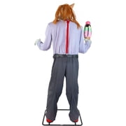 Haunted Hill Farm Haunted Hill Farm 6.9 ft. Motion-Activated I Scream Clown Halloween Animatronic by Tekky, HHSCREAMCLWN-1FLSA