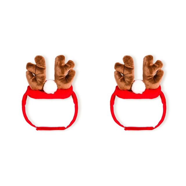 Methold Trajes de invierno de Navidad Ropa Diadema Bufanda Conjunto de mascotas Fiesta familiar Regalos de Año Nuevo Mascotas Suministros para el No.02 2piezas Methold CBP162824