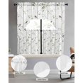 thumbnail image 2 of Sparrow Swag Kitchen Curtains Sets for Windows 24 Inch Length, Spring Birds on The Branches Vintage Country Short Window Curtain Panels Swags Valances and Tiers 3 Piece Set for Cafe/Dining Room, 2 of 5
