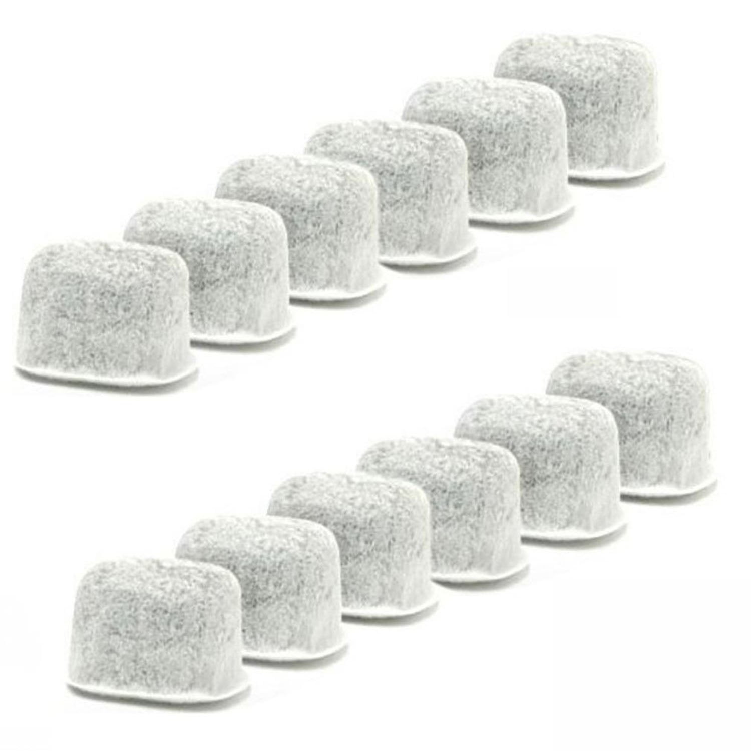12 pcs Generic Replacement Activated Carbon Filter package of white