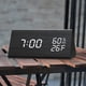 thumbnail image 3 of Reloj electronico de madera - triangulo de humedad recargable blanco y negro Xemadio 2034716-4, 3 of 9