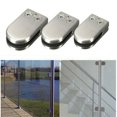 thumbnail image 2 of Abrazadera De Vidrio De 1 Pieza Clip De Vidrio De Acero Inoxidable Soporte De Vidrio De Acero Inoxidable Soporte De Abrazadera Ajustable Cepillado Con Juntas Para Balaustrada De Ventana Puerta S/M/L Guardurnaity HA025794-02, 2 of 5