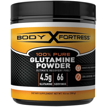 Body Fortress Pure Glutamine Powder, 10.6 Oz