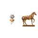 thumbnail image 1 of Figura Decorativa De Astronauta Con Forma De Caballo, Estatua De Resina, Adorno Para Chimenea, Centro De Mesa, Hogar U Oficina. Adorno Para Pastel Con Animal Grabado., 1 of 8