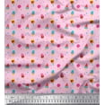 thumbnail image 1 of Soimoi Blue polyester Crepe Fabric Artistic Flower & Geometric Decor Fabric Printed Yard 52 Inch Wide, 1 of 5