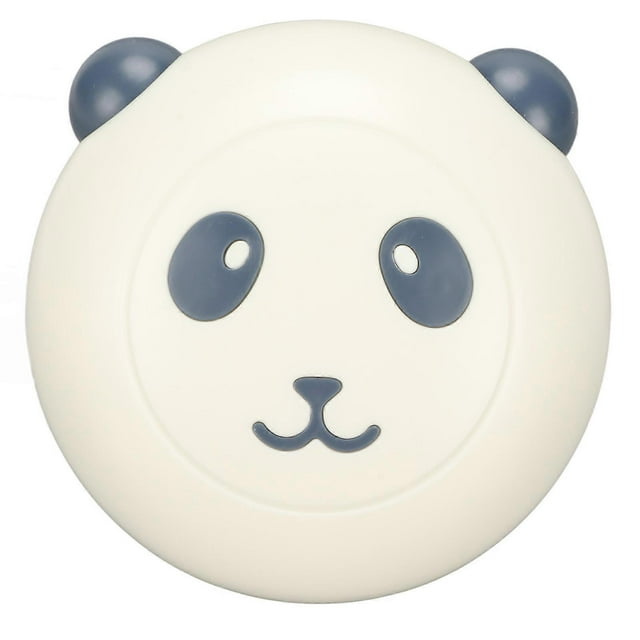 Pet Bathing Brush Silicone Soothing Massage Cartoon Panda Shape Dog Grooming Scrubber for Cats Dogs Blue