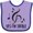 Lavender and Purple, variant on Inktastic Funny Music Yes Im Treble Boys or Girls Baby Bib