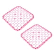 thumbnail image 1 of Oleegame 2PC Glass Bottle Plastic Kitchen Sink Protector Draining Mat Deluxe Anti-Slip Scratch Pink, 1 of 6