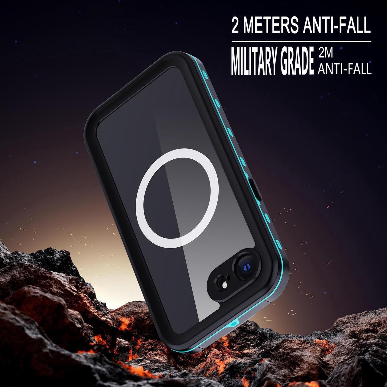 Waterproof Case for iPhone 16e, Shockproof Dustproof Built-in Screen Protector, Full Body Sealed Heavy Duty Protective Cover for iPhone 16e 6.1 Inches