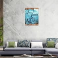 thumbnail image 5 of Nautical Anchor Wall Art Beach Ocean Theme Wall Decor Rustic Jesus Anchor Bible Quotes Pictures Canvas Prints Motivational Framed Modern Artwork for Home Living Room Bedroom Bathroom 12"x16", 5 of 6