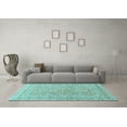thumbnail image 3 of Ahgly Company Indoor Rectangle Persian Light Blue Traditional Area Rugs, 8' x 10', 3 of 4