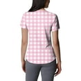 thumbnail image 3 of Womens Scrubs Tops,Plus Size Women's V-Neck Valentine's Day Print Short Sleeve Side-Slit Scrub Tops with Pockets - Red - XXXXL, 3 of 5