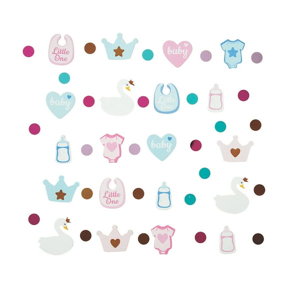 Sweet Swan Baby Shower Confetti (2Oz) - Party Decor - 1 Piece