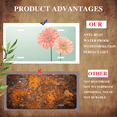 thumbnail image 5 of 1 Pcs Durable License Plate Covers & Frames, Two Gerbera Daisies For Decorative Front, Waterproof For Decoration Aluminum License Plate Covers & Frames Cover For Men Women, 12" X 6", 5 of 6