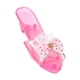 thumbnail image 2 of Zapatos de vestir de princesa con tacones de cuña y decoración, sandalias de gelatina brillantes para niñas. rosa, 2 of 9