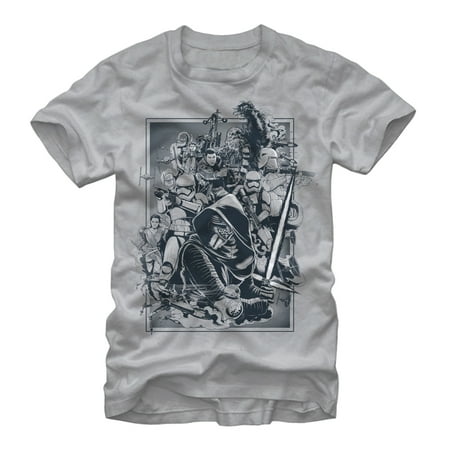 Nickel Grey Apparel - Star Wars The Force Awakens- Clash Of Forces Apparel T-Shirt - Grey