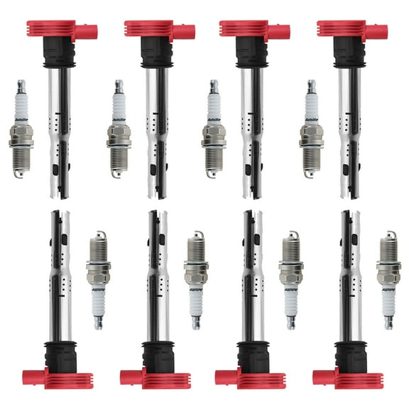 8 Ignition Coils and 8 Autolite Spark Plugs Compatible with 2007-2015 Audi Q7 R8 S5 4.2L V8 Replacement for UF529