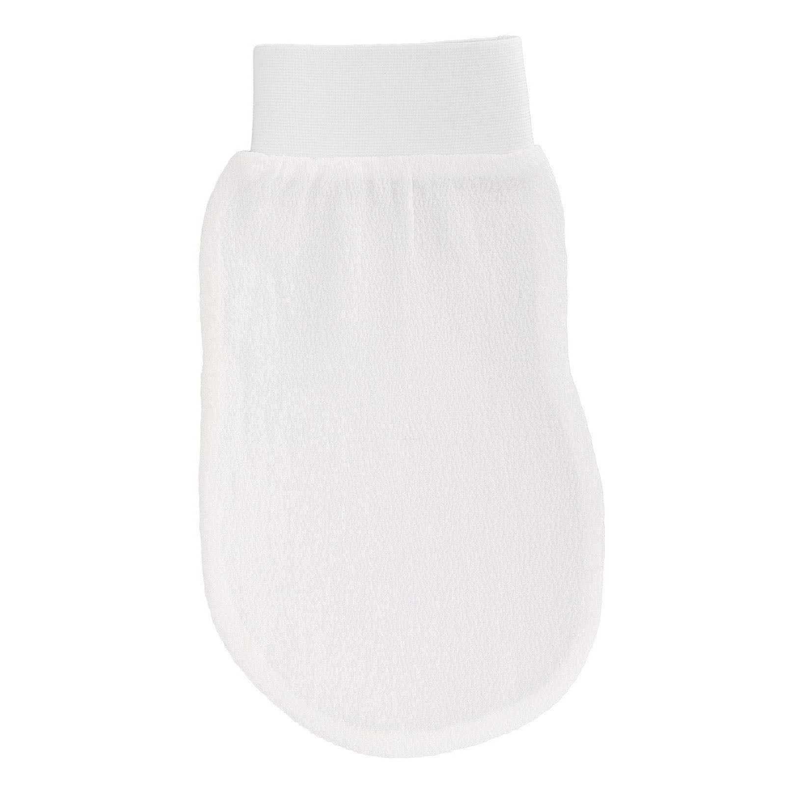 Riousery Body Exfoliating Glove Fiber White Removes Dead Skin Bath Deep Clean Skincare Kit Home Washcloth Reusable Scrub Soft Exfoliator (17.00 cm / 6.69 inches)