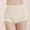 Beige, variant on Women's High Waisted Plus Size Solid Color Belly Lift Panties Women Panties Thongs Pack Womens Underwear High Waist Woman Panties Pack No Show Concealers Mesh Panties Postpartum Bikini Panties for