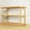 Yellow, variant on Hiroekza 3 Tier Wooden Shelf Bookcase Bamboo Shoe Rack Multifunctional Display Stand for Living Room Bedroom Office Side Table Brown