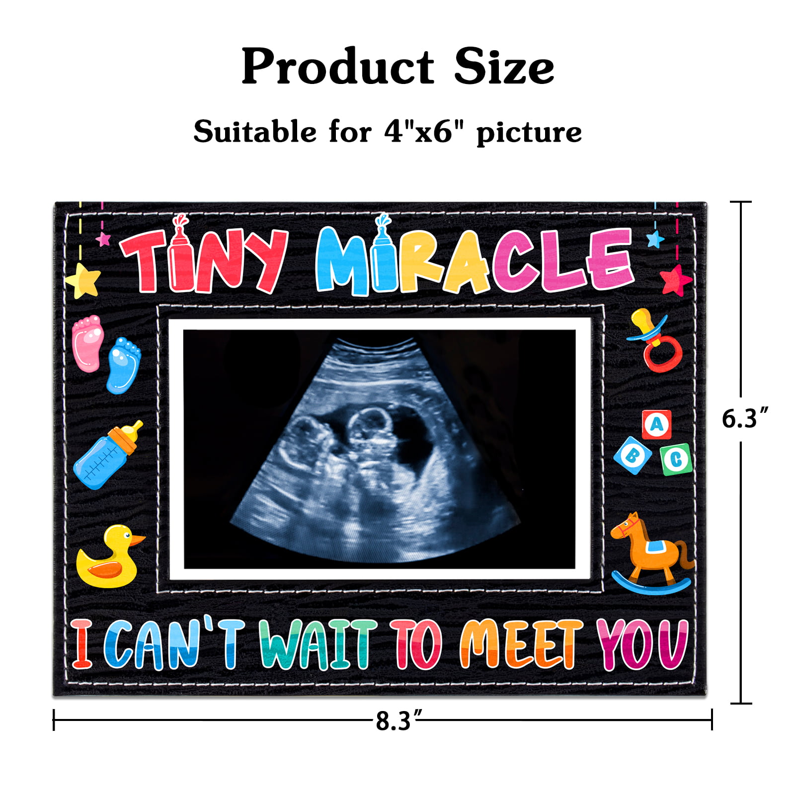 WaaHome Baby Sonogram Picture Frame,1st Ultrasound Photo Frame