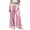 Pink-PANTS, variant on Inverlee Women's Elastic High Waist Satin Wide Leg Pants Silky Relaxed Fit Casual Beach Trousers Gold S