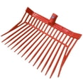 thumbnail image 1 of Cabezal de repuesto para horquilla de estiércol de caballo con púas anguladas, rastrillo multiusos para estiércol de caballo en ganadería, deshierbe, Rojo, 1 of 8
