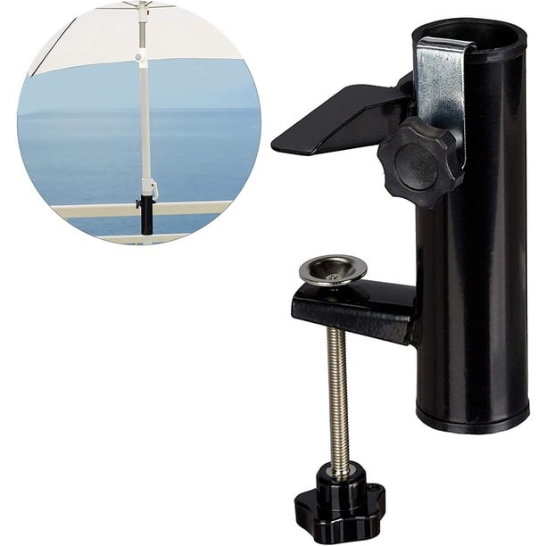 Soporte para sombrilla de acero, soporte para sombrilla de balcón, soporte para sombrilla para poste de balcón