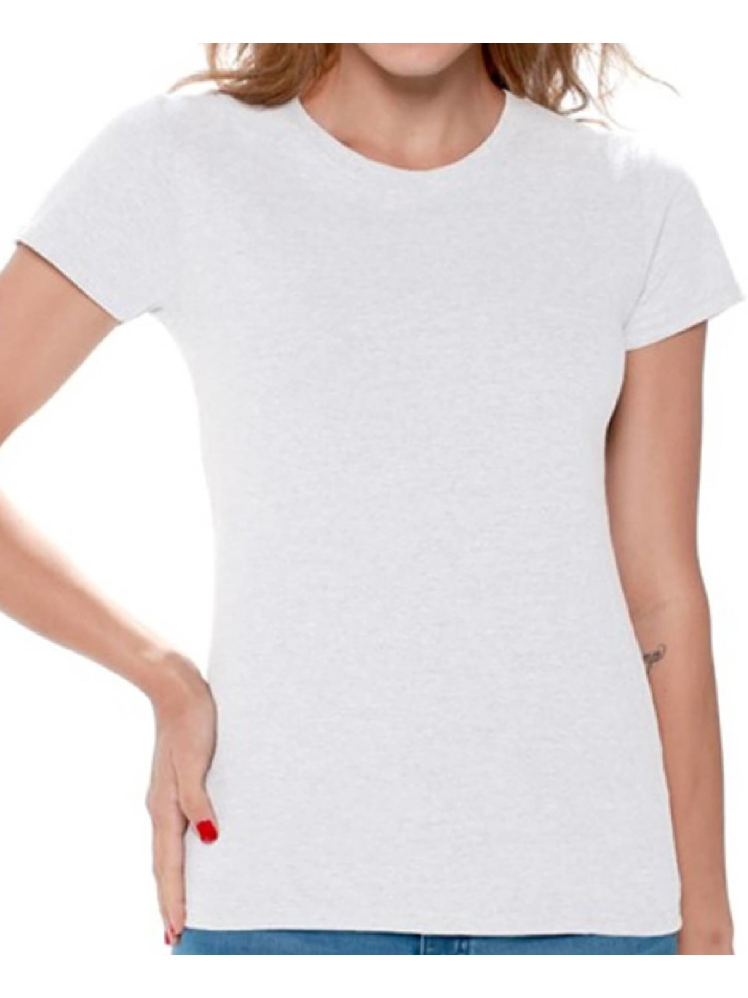 Gildan Women T-Shirts Value Pack White 