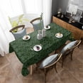 thumbnail image 4 of Dark Green Gold Floral Rectangle Tablecloth, Modern Abstract Art Spring Flowers Waterproof & StainResistant Tablecloth, Washable Oil-proof Table Cover for Dining/Party/Wedding/Camping/Buffet 52x70 In, 4 of 9