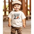 thumbnail image 2 of 2nd Birthday Baller Shirt for Boys Sports Theme Party T-Shirt for 2 Year Old Toddler Natural Shirt 18 Months, 2 of 5