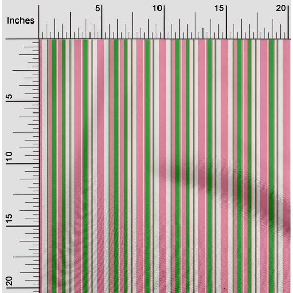 oneOone Silk Tabby Medium Pink Fabric Stripes Sewing Fabric By The Yard Printed Diy Clothing Sewing Supplies 42 Inch Wide