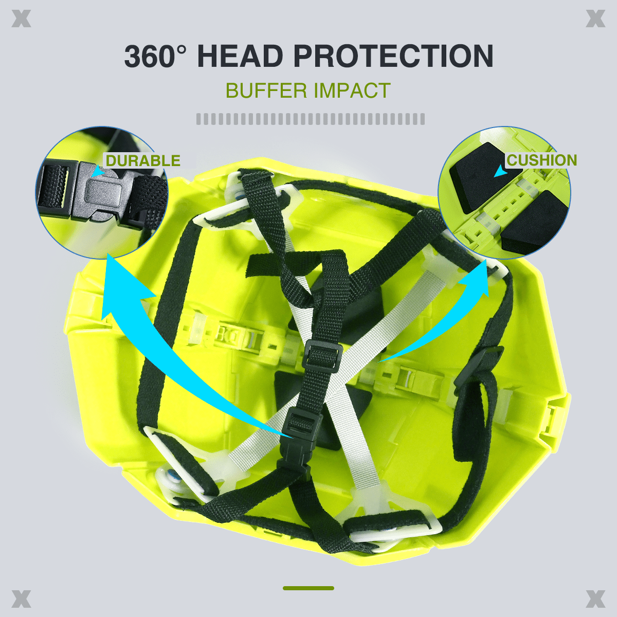 Foldable Safety Hardhat Helmet Outdoors Collapsible Helmet Perfect Construction Hard Hats Safety Cap One Size for Offices Earthquake Public Facilities of Disaster (Fluorescent Yellow)
