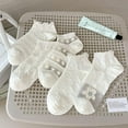 thumbnail image 7 of CoCozhu 5/10 Pairs Crystal Glass Socks for Women, Summer Transparent Thin Ankle Socks with Cute Pattern Designed, 7 of 7
