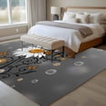 thumbnail image 4 of Daisy Butterfly Area Rugs 5'x8', Washable Small Throw Rugs for Classroom Bedroom, Spring Floral Butterflies Grey Modern Art Indoor Outdoor Rug Non-Slip Low Pile Carpet Runner Reversible Floor Mats, 4 of 8
