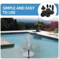 thumbnail image 3 of juegos de bomba para fuente de baño de pájaros con energía solar, boquillas flotantes y cabezales rociadores de agua de plástico para estanques pequeños, jardines y peceras, 3 of 8