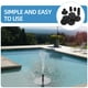thumbnail image 5 of Accesorios para bombas de fuente de agua solar para exteriores, boquillas de plástico para varios patrones de pulverización, crean impresionantes cascadas de jardín y fuentes de baño para pájaros, 5 of 8
