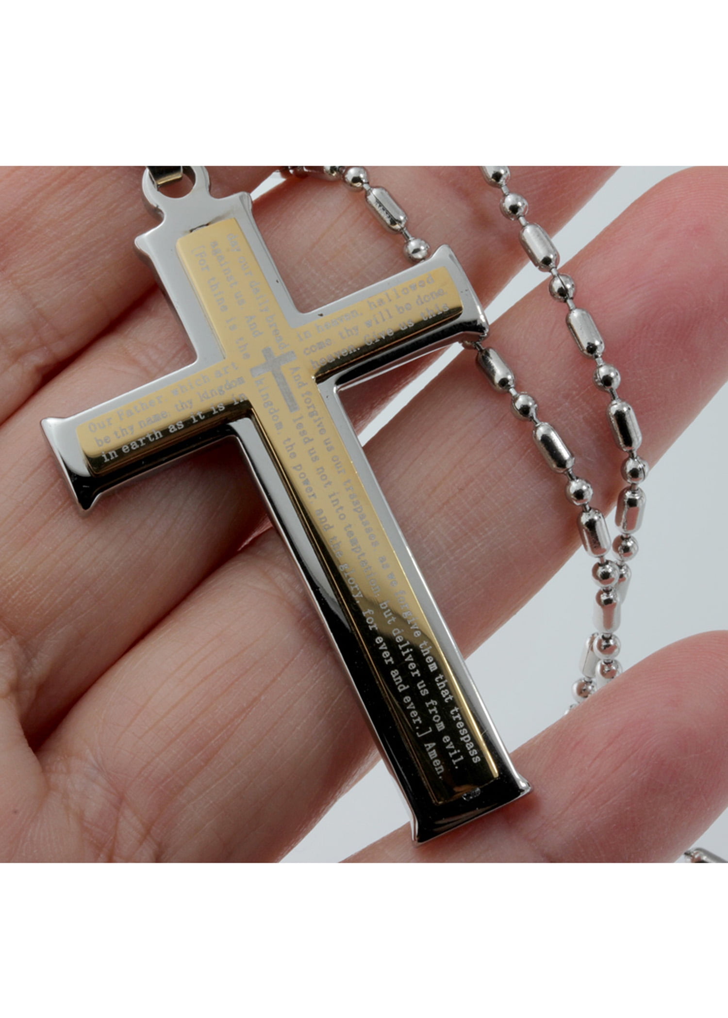R.H. Jewelry Stainless Steel The Lord s Prayer 1662 Anglican
