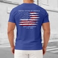 thumbnail image 2 of mgoYE 250 Shirt 1776-2026 Tee Vintage American Flag Short Sleeve Shirt Tshirt Men(Blue,2XL), 2 of 8